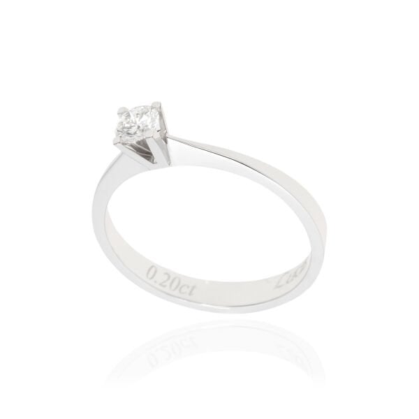 0.20 Karat Pırlanta Tektaş Yüzük