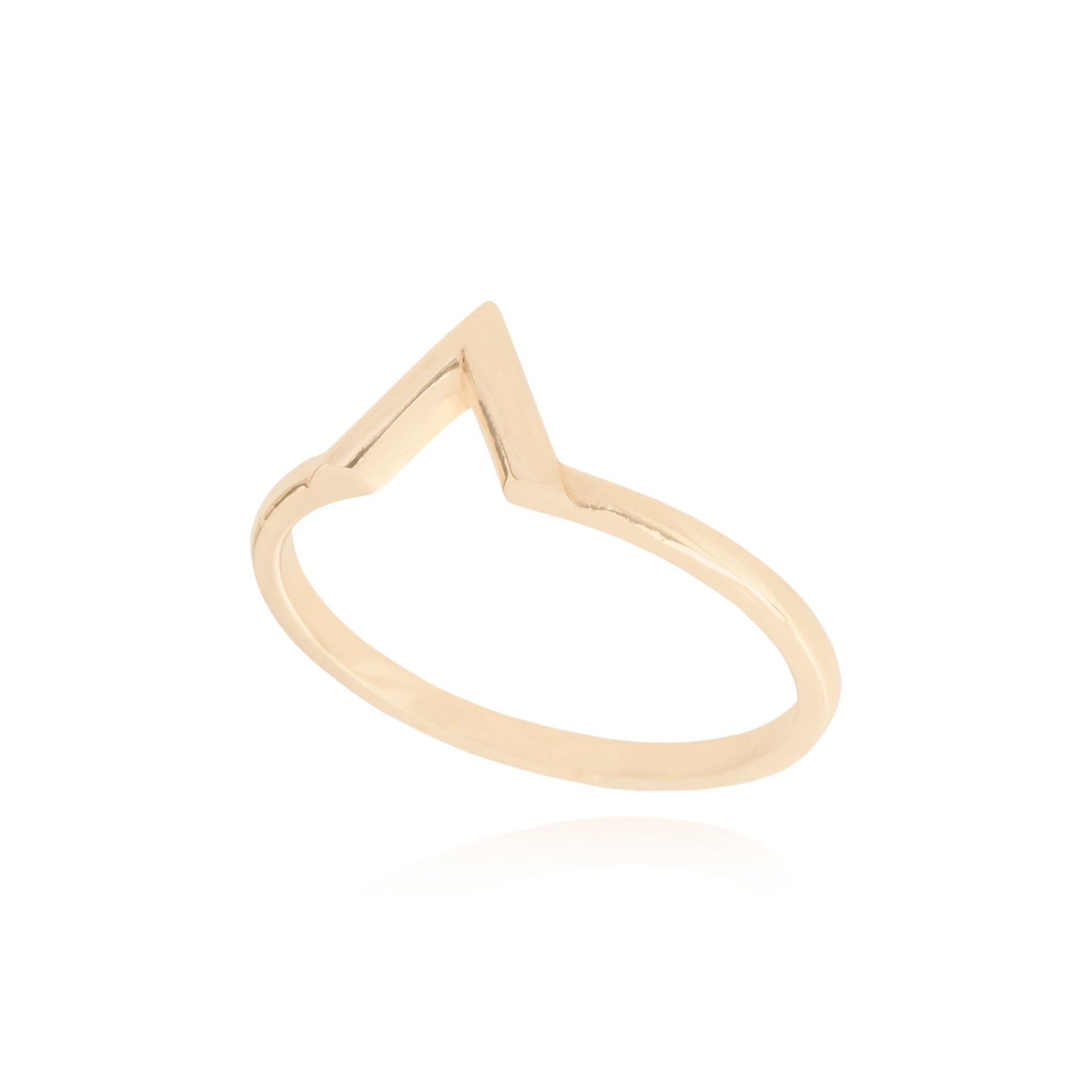 14 Ayar Altın V Tasarım Yüzük