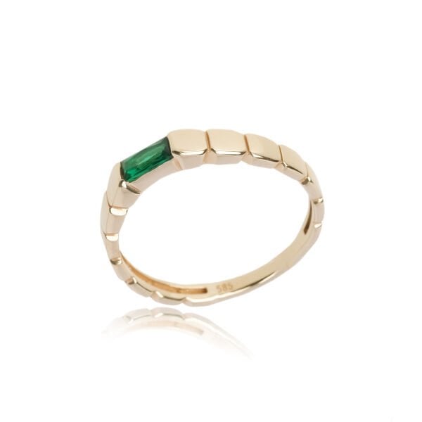 14 Ayar Altın Turmalin Taşlı Yüzük