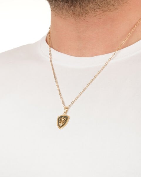 14 Ayar Altın Arma Model Erkek Kolye Ucu