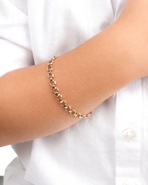 14 Ayar Altın Halkalı Çocuk Bileklik