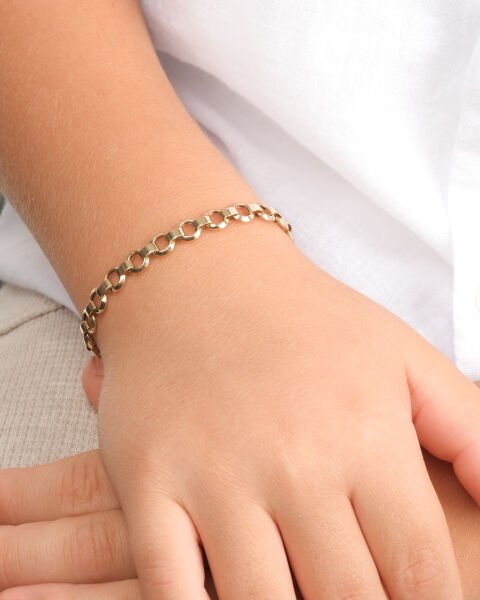 14 Ayar Altın Halkalı Çocuk Bileklik