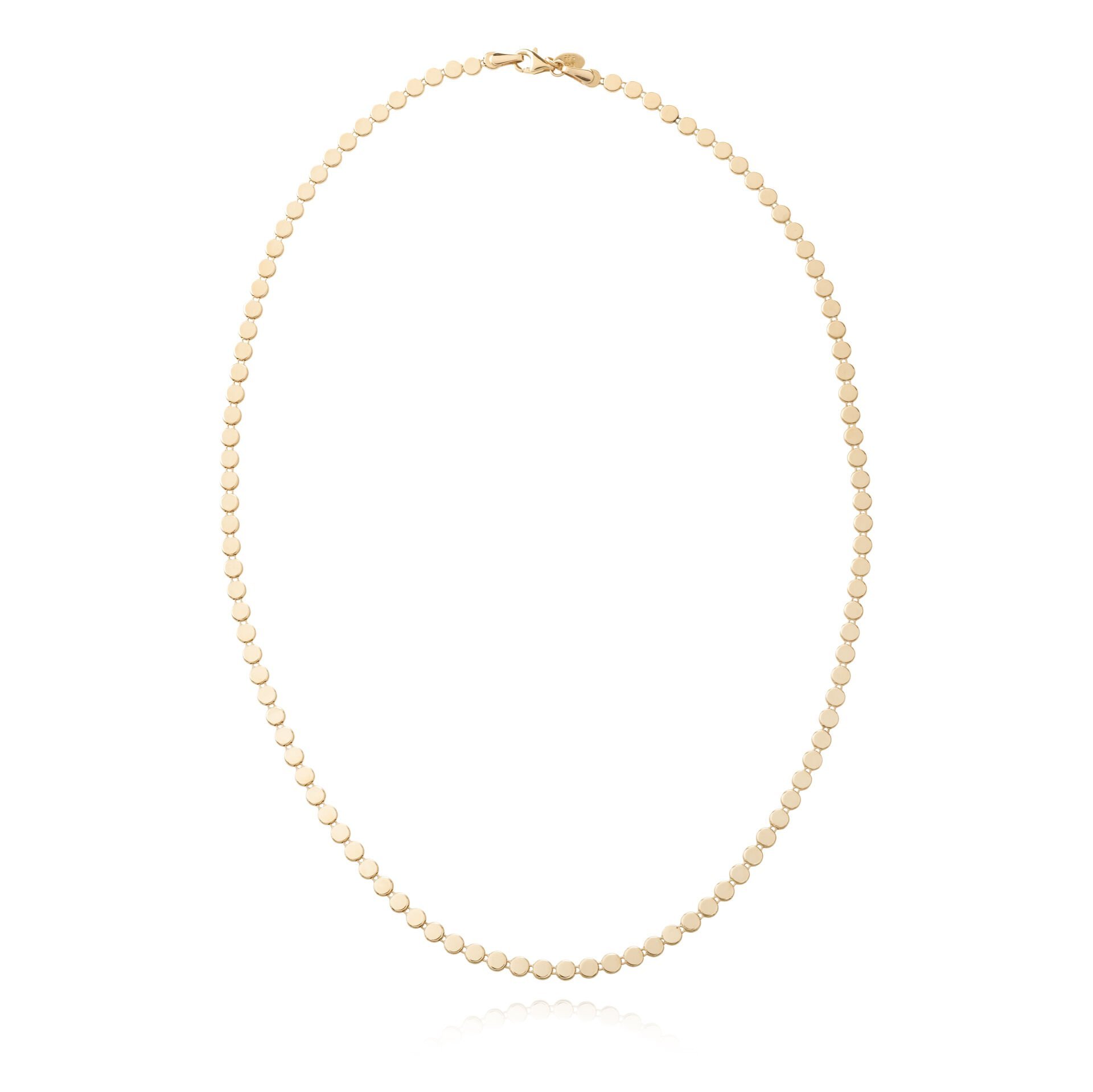 14 Ayar Altın Pullu Kolye