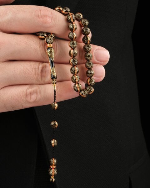 14 Ayar Altın Ayetel Kürsi Dualı Erkek Tespih