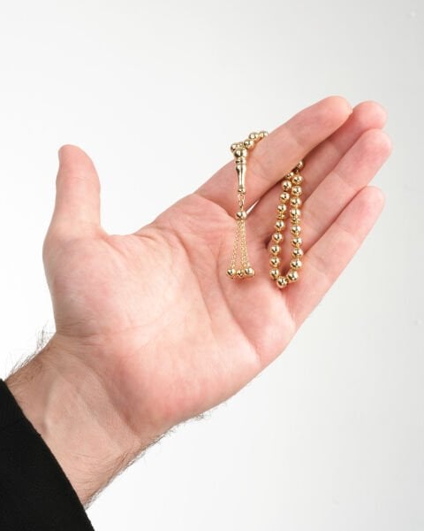 14 Ayar Altın Püsküllü Tesbih