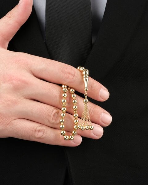 14 Ayar Altın Püsküllü Tesbih