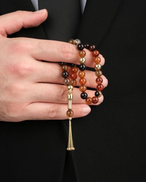 14 Ayar Altın Tasarım Tesbih