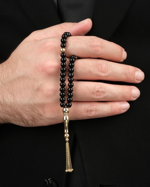 14 Ayar Altın Taşlı Tesbih