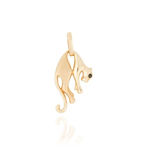 14 Ayar Altın Puma Figürlü Erkek Kolye Ucu