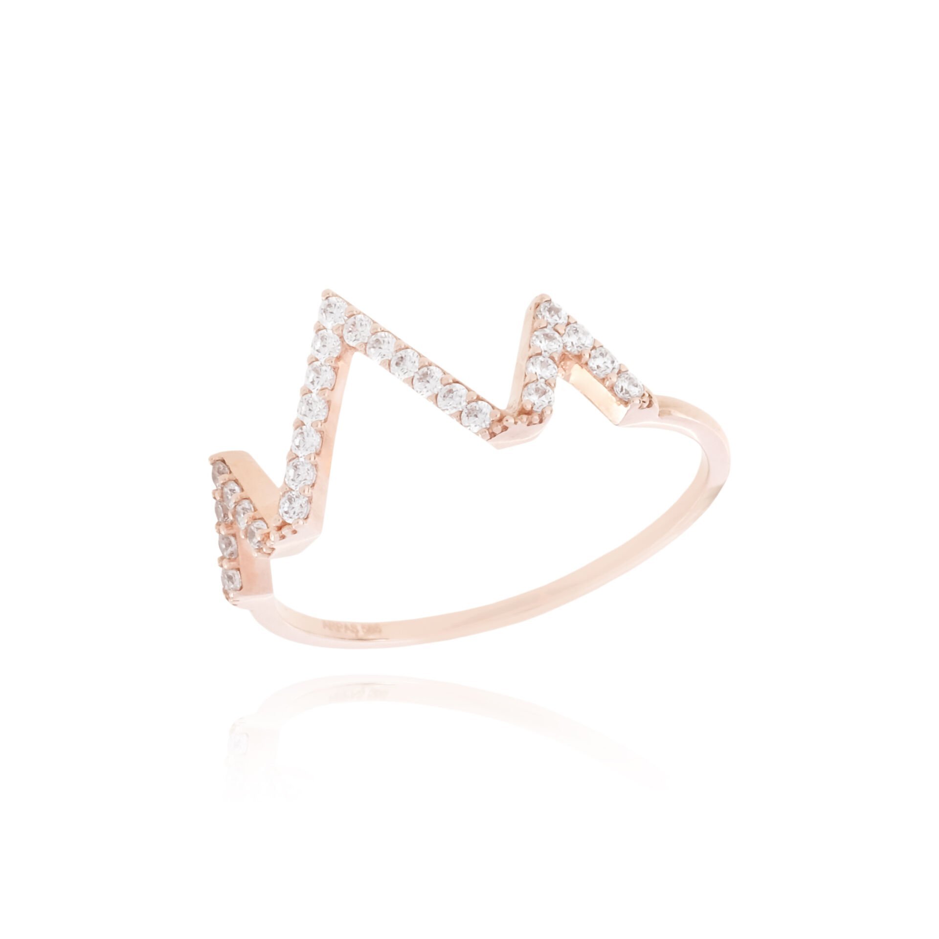 14 Ayar Rose Altın Ritim Yüzük