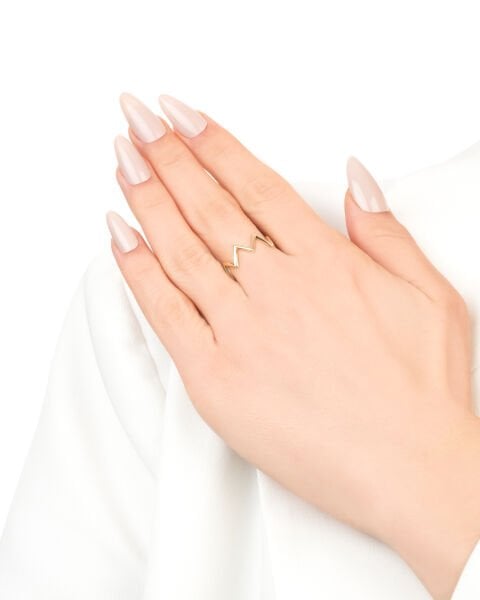 14 Ayar Altın Cetaş Minima Ritim Yüzük