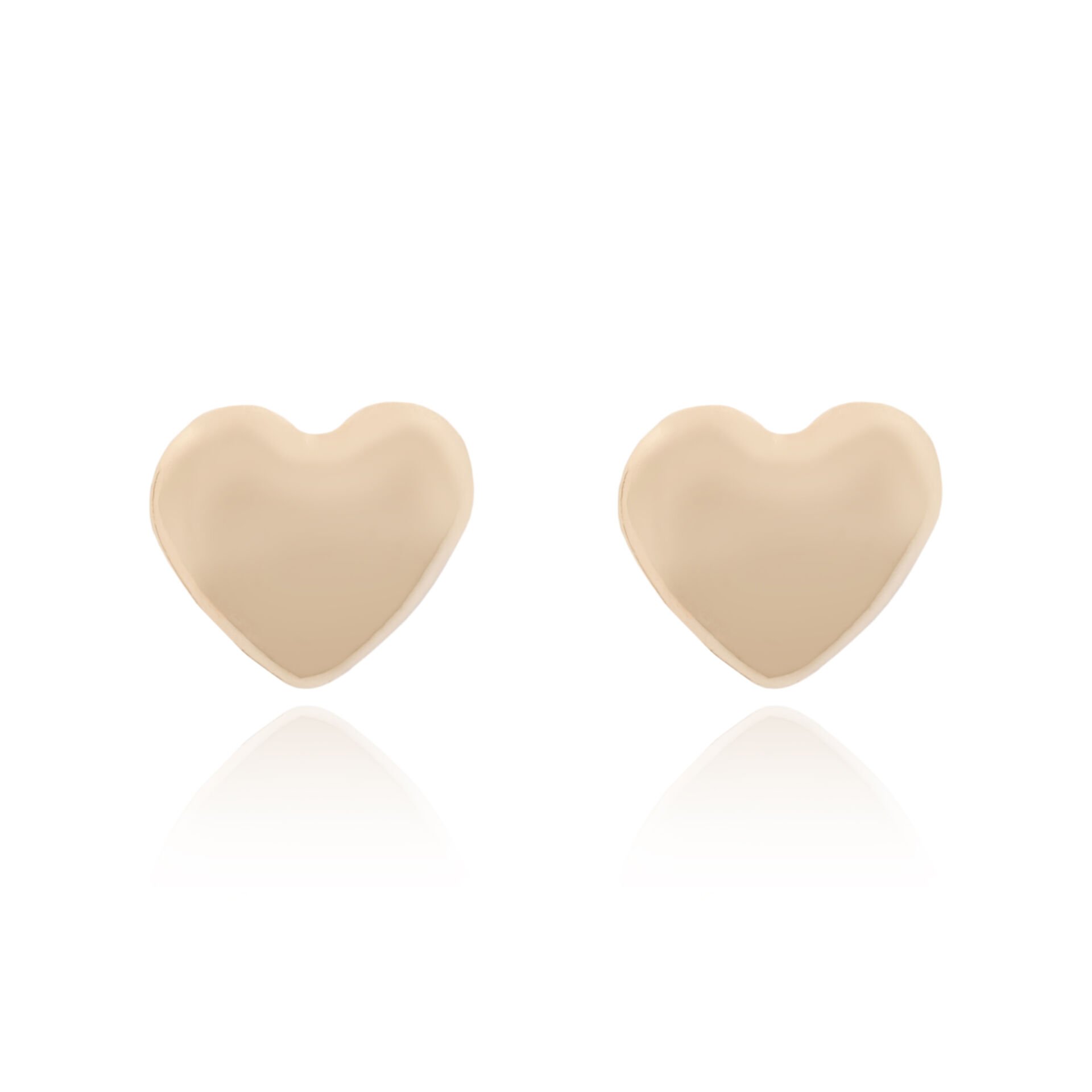 14 Ayar Altın Kalp Figürlü Çocuk Küpe