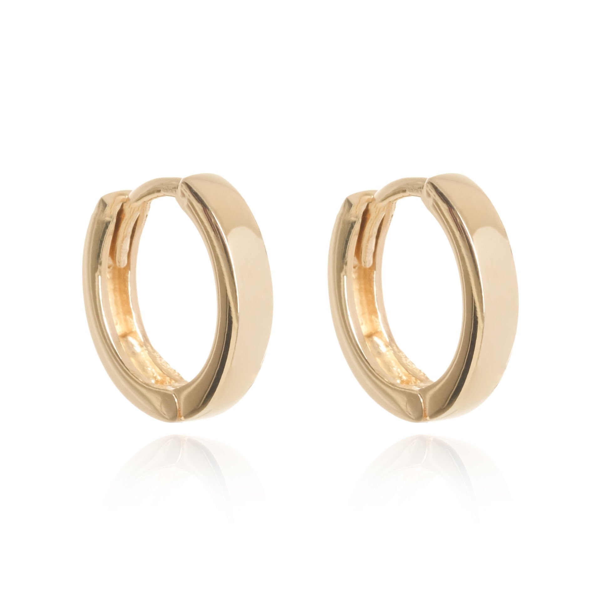 14 Ayar Altın Klasik Halka Model Çocuk Küpe