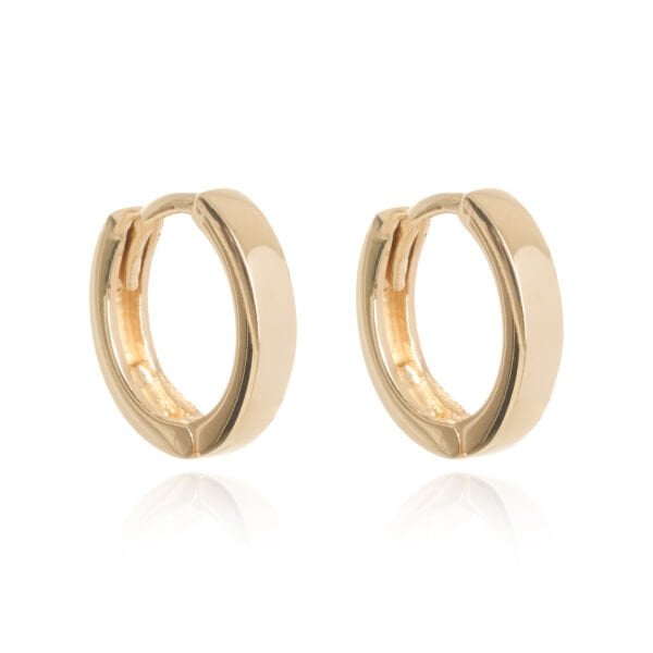 14 Ayar Altın Klasik Halka Model Çocuk Küpe