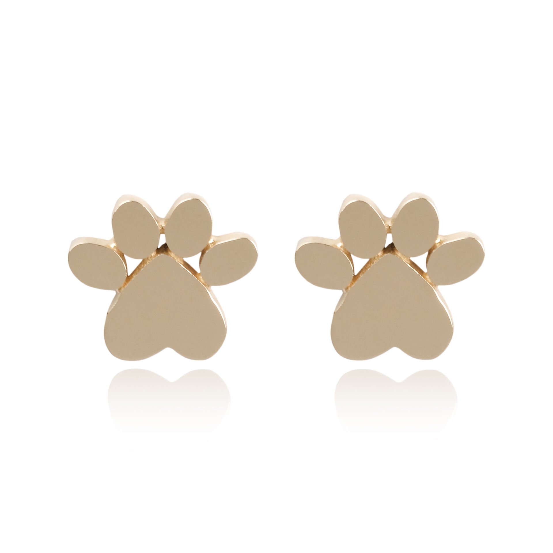 14 Ayar Altın Patili Çocuk Küpesi