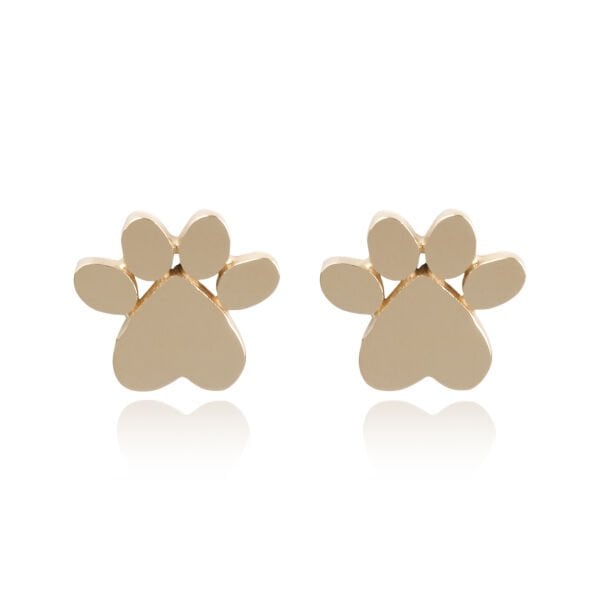 14 Ayar Altın Patili Çocuk Küpesi