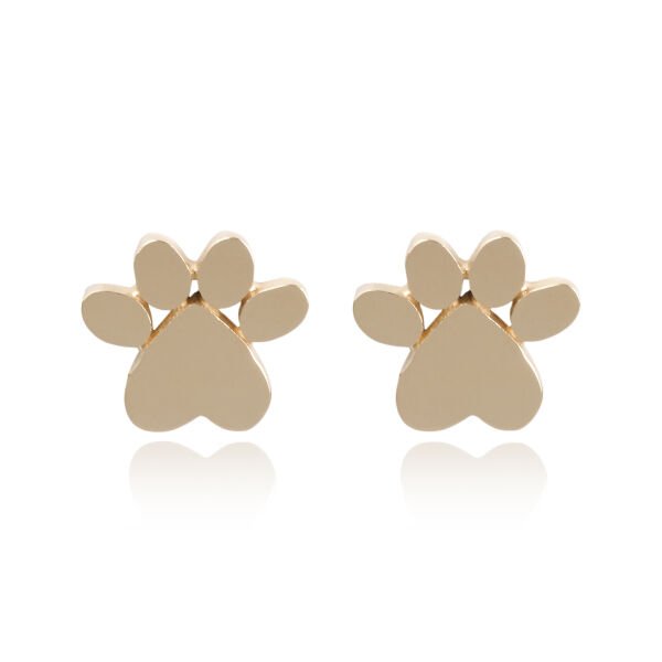 14 Ayar Altın Patili Çocuk Küpesi