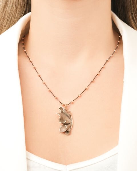 Roberto Bravo Soul Dance 14 Ayar Altın Kelebek Kolye