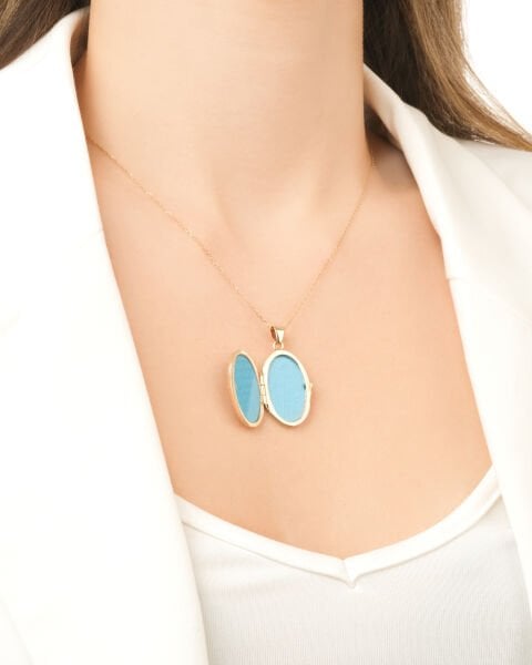 14 Ayar Altın Roberto Bravo Özel Tasarım Açılır Kapanır Hatıra Kolye Ucu