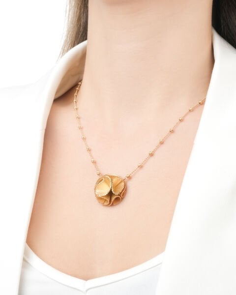 Roberto Bravo Soul Dance 14 Ayar Altın Kolye