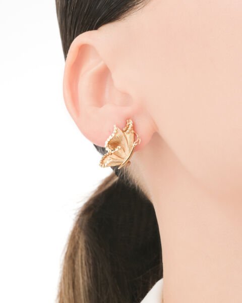 14 Ayar Altın Roberto Bravo Soul Dance Kelebek Küpe