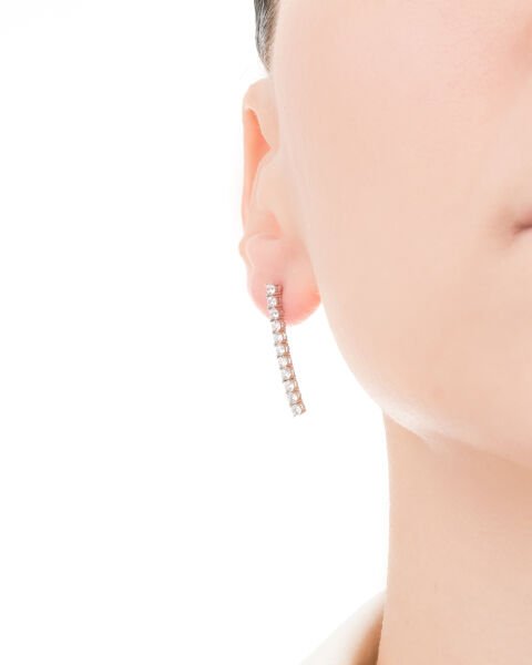 14 Ayar Altın Su Yolu Tasarım Küpe