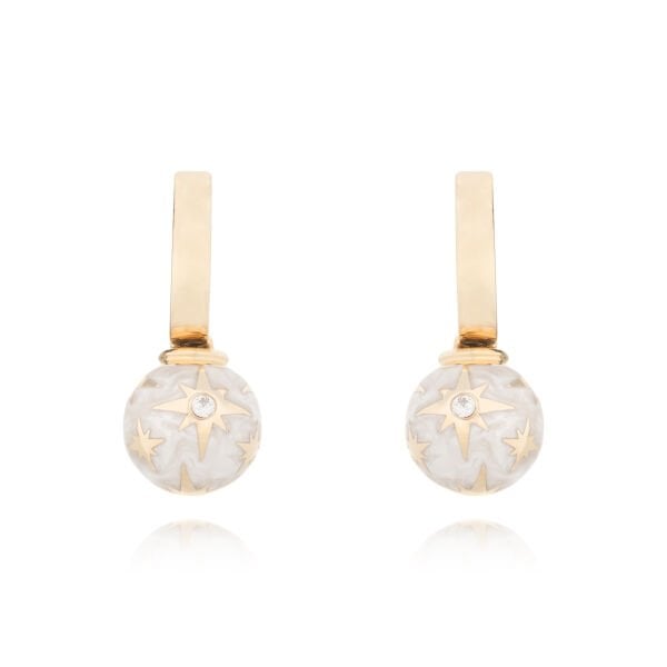 Cetaş Eterna 14 Ayar Altın Kutup Yıldızı Küre Küpe