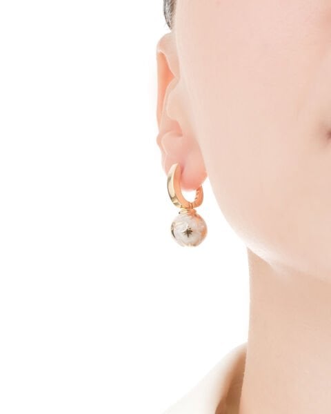 Cetaş Eterna 14 Ayar Altın Kutup Yıldızı Küre Küpe