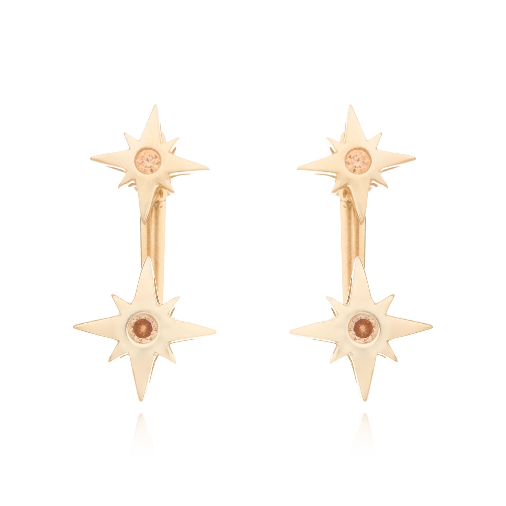 Cetaş Polaris 14 Ayar Altın Kutup Yıldızı Küpe