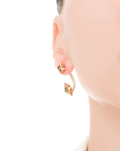 Cetaş Polaris 14 Ayar Altın Kutup Yıldızı Küpe