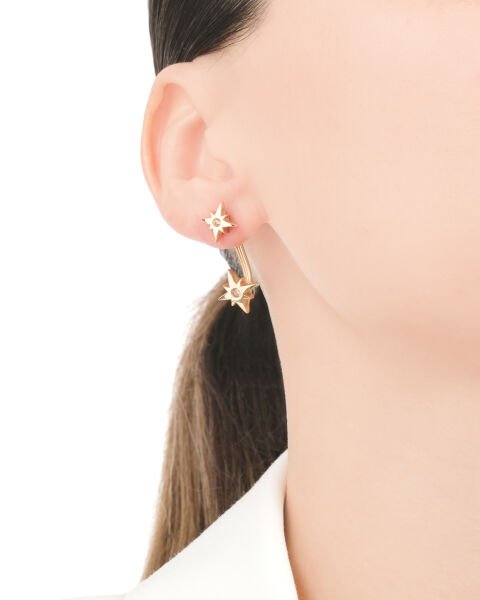 Cetaş Polaris 14 Ayar Altın Kutup Yıldızı Küpe