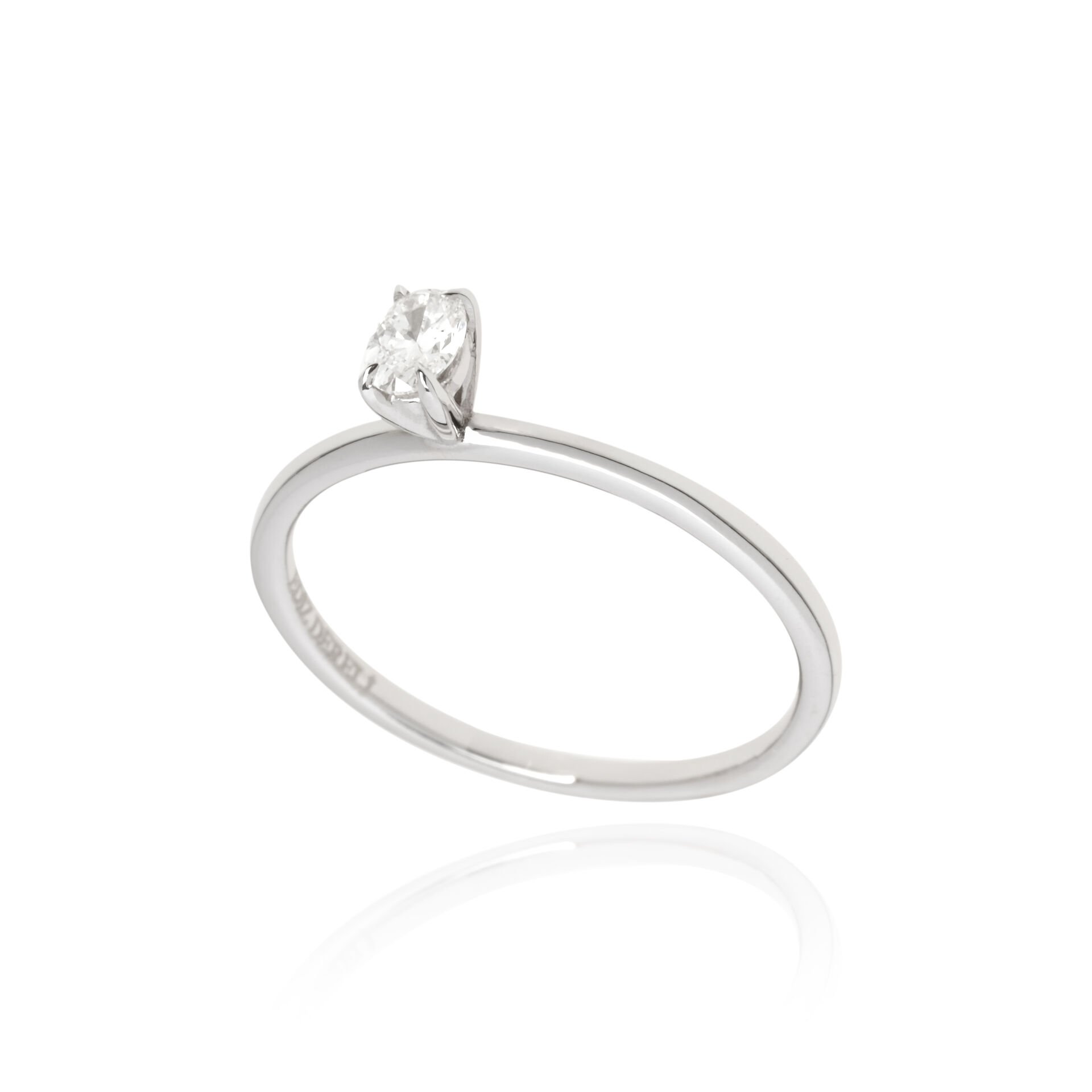 0.18 Karat Tasarım Pırlanta Tektaş Yüzük