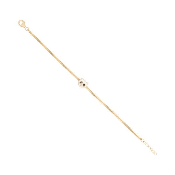 14 Ayar Altın Ayıcık Figürlü Çocuk Bileklik