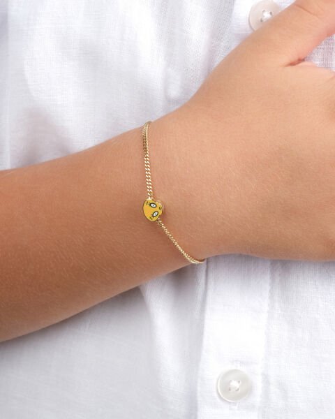 14 Ayar Altın Tweety Figürlü Çocuk Bileklik