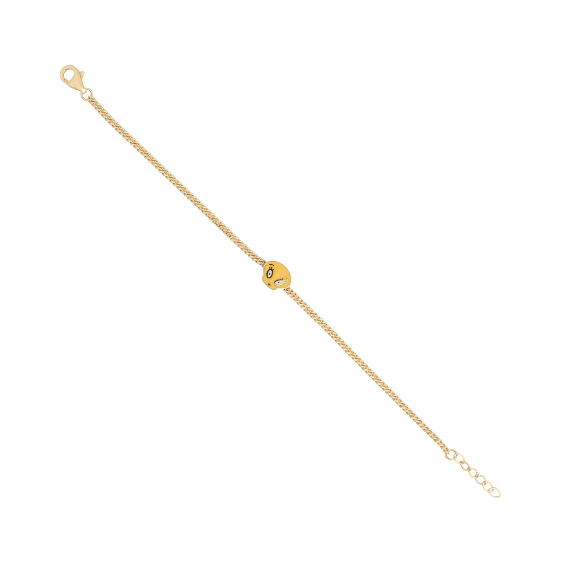 14 Ayar Altın Tweety Figürlü Çocuk Bileklik