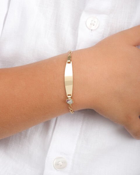 14 Ayar Altın Hello Kitty Figürlü Çocuk Künyesi