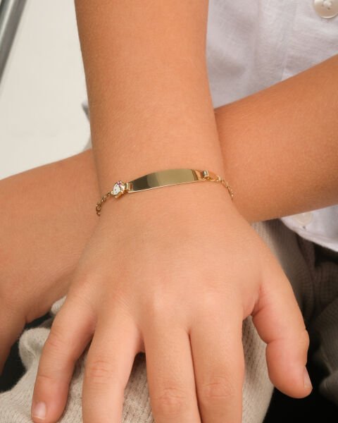 14 Ayar Altın Hello Kitty Figürlü Çocuk Künyesi