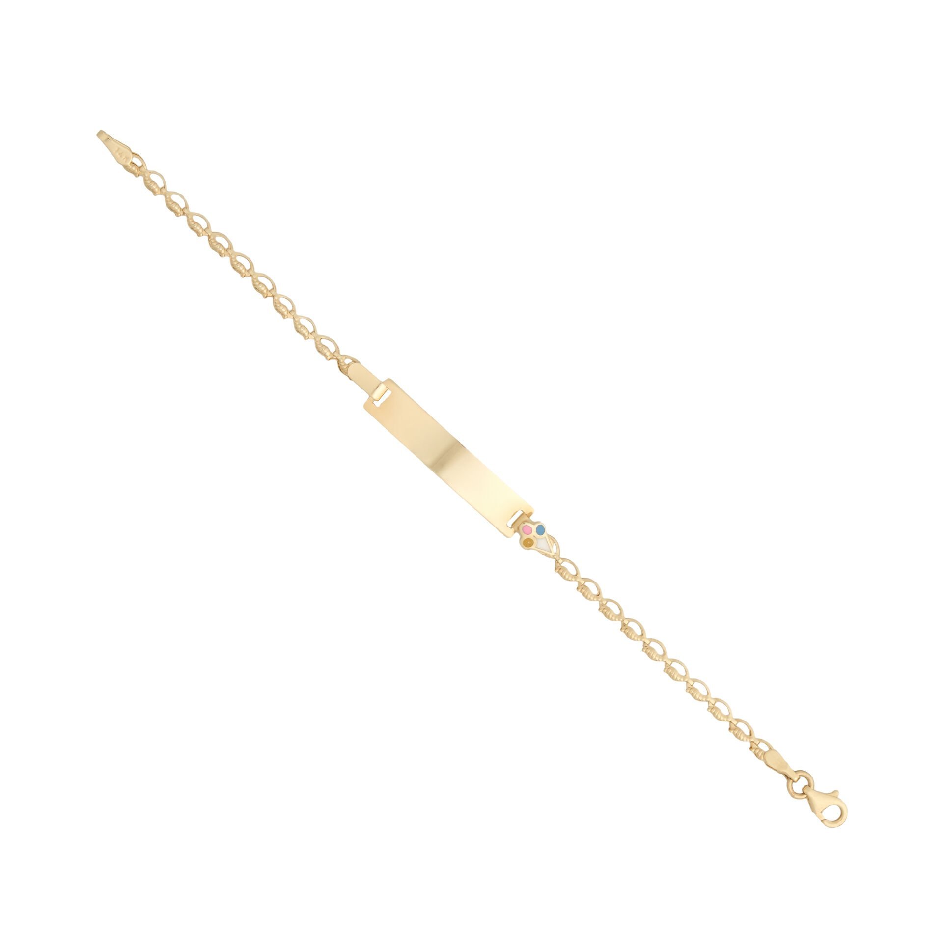 14 Ayar Altın Plaka Balon Figürlü Çocuk Künyesi