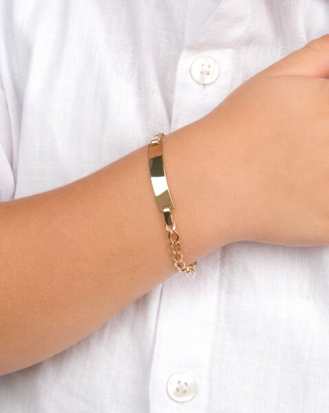 14 Ayar Altın Plaka Çocuk Künyesi