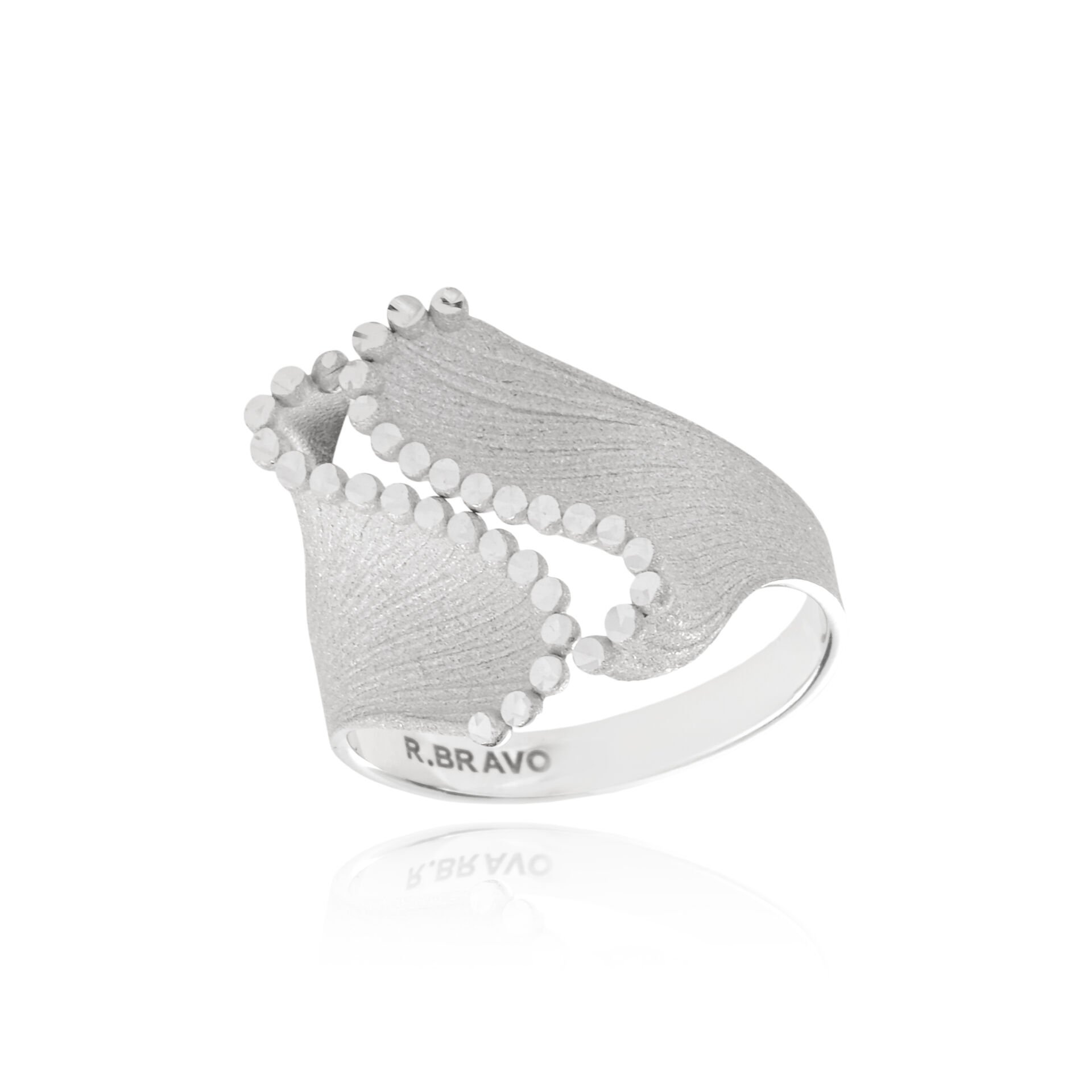 14 Ayar Beyaz Altın Roberto Bravo Soul Dance Yüzük