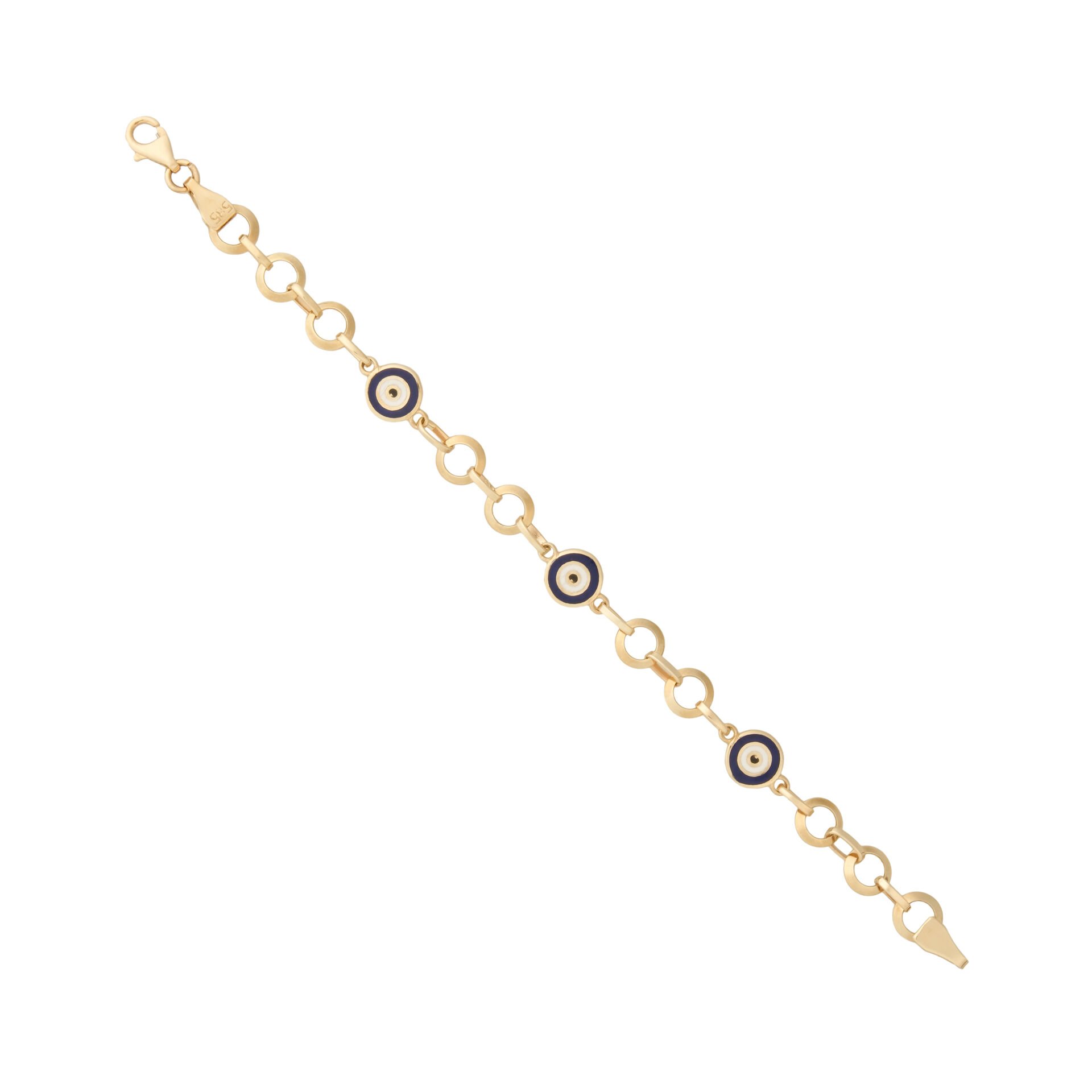 14 Ayar Altın Göz Figürlü Çocuk Künyesi