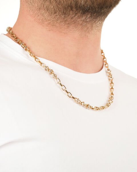 14 Ayar Altın Erkek Tasarım Zincir