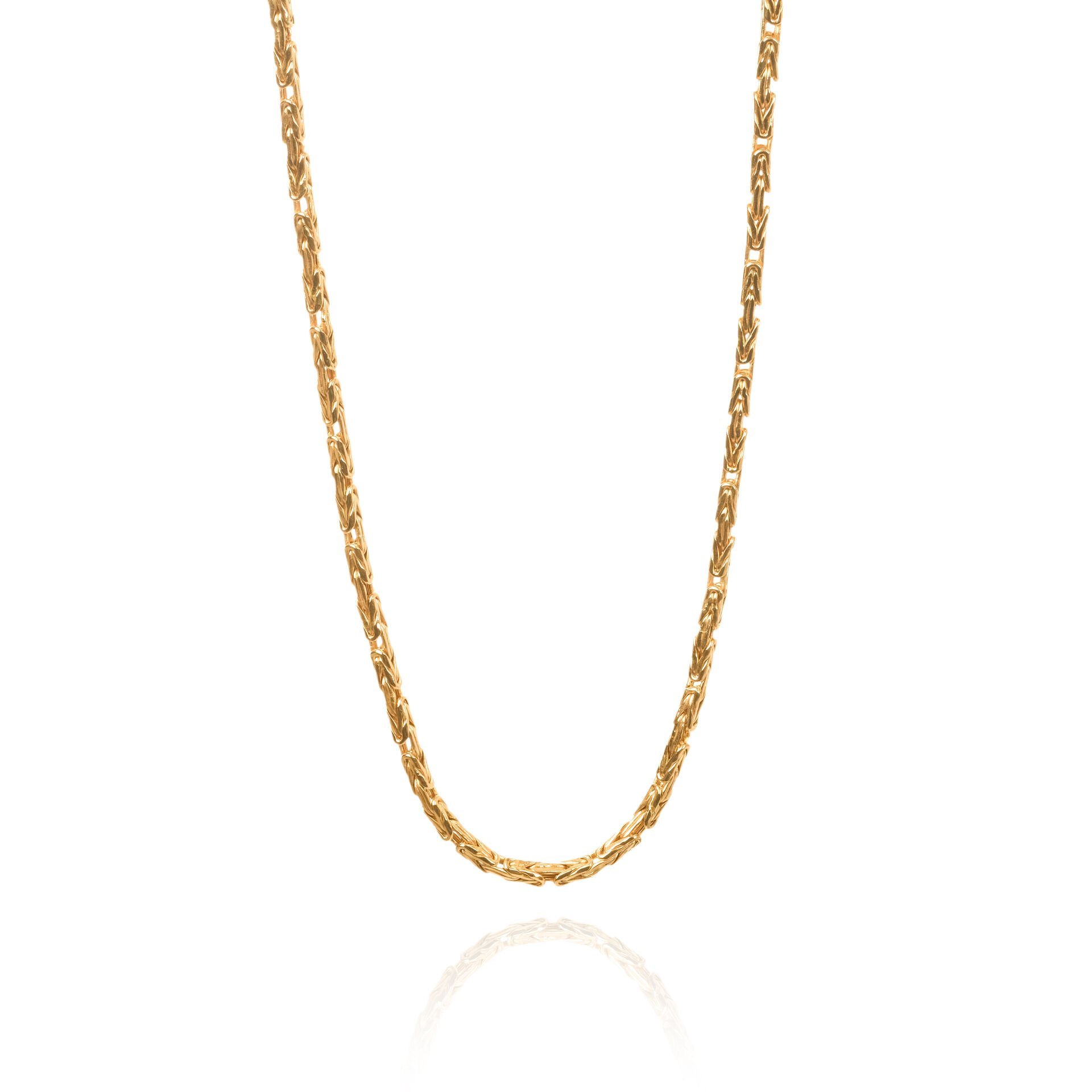 14 Ayar Altın Erkek Kral Zincir