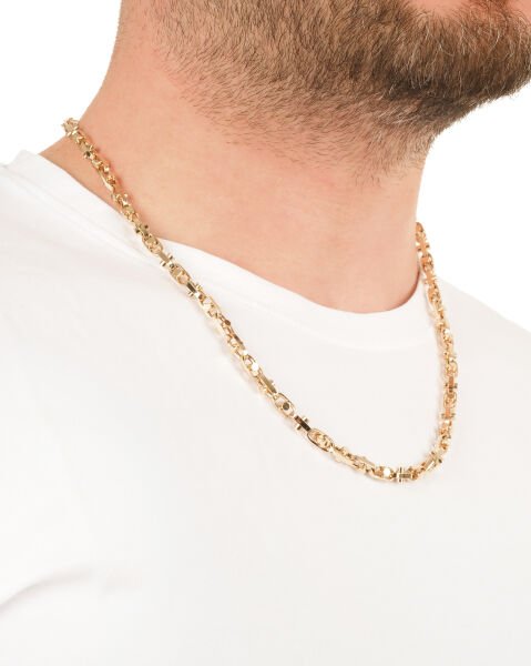 14 Ayar Altın Erkek Tasarım Zincir