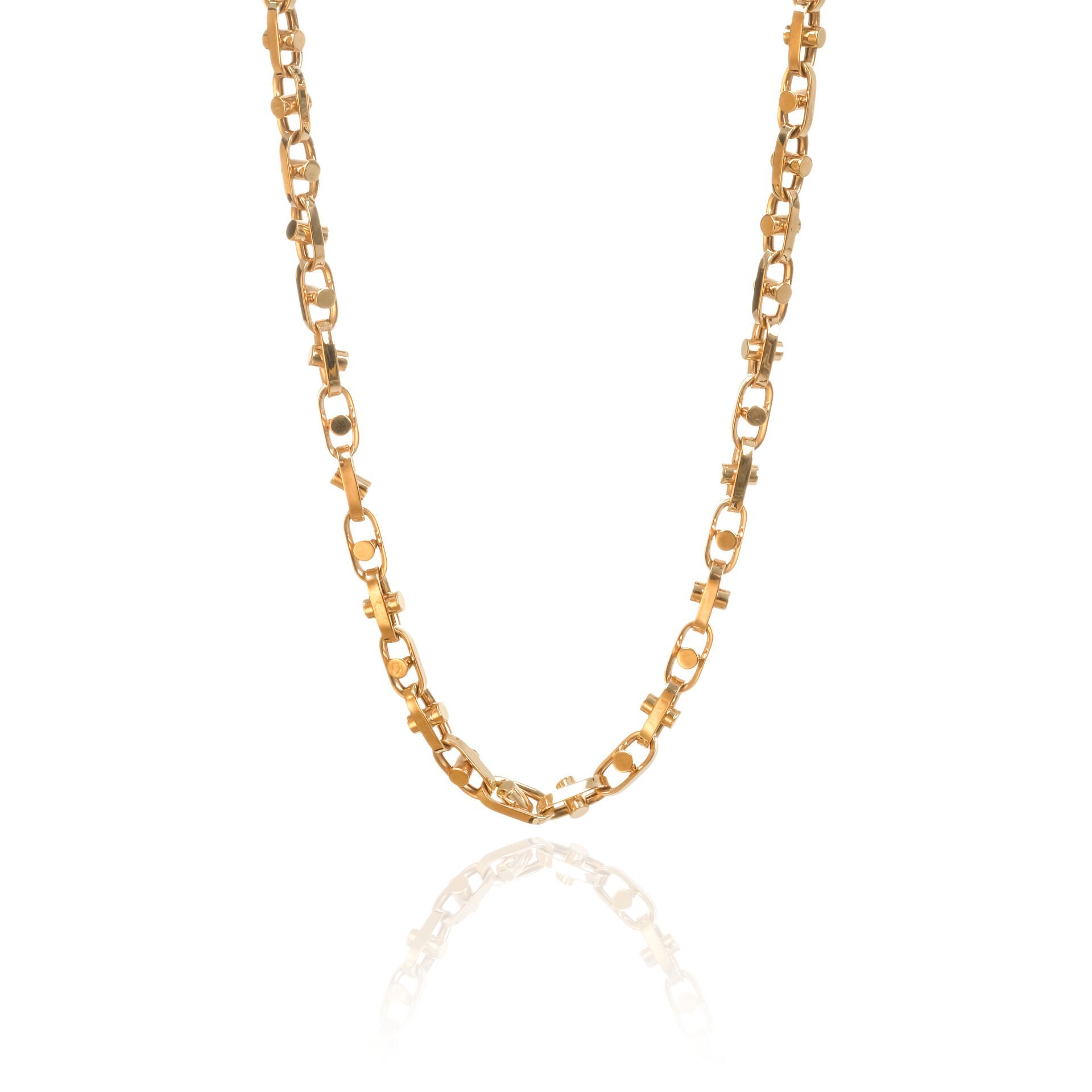 14 Ayar Altın Erkek Tasarım Zincir