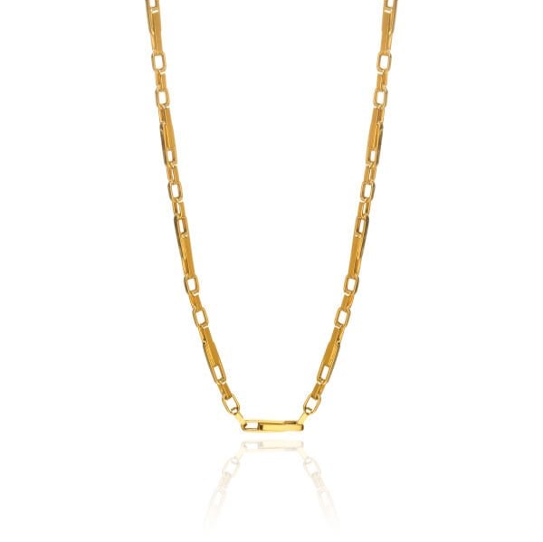 14 Ayar Altın Erkek Tasarım Zincir