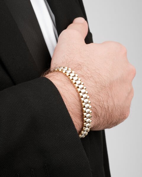 14 Ayar Altın Kordon Erkek Bileklik