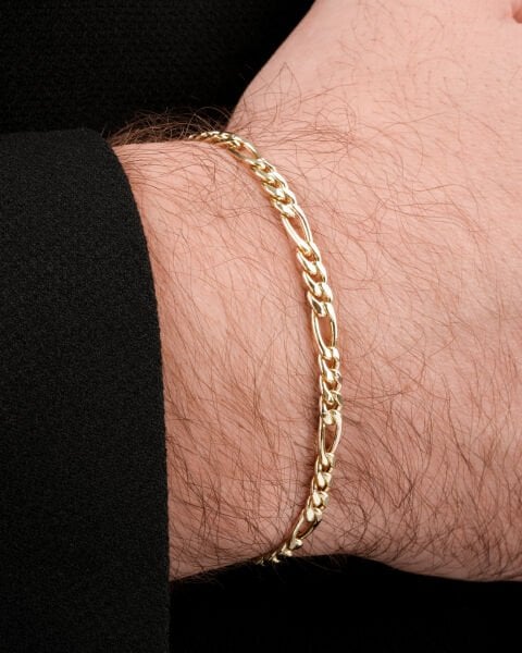 14 Ayar Altın Zincir Model Erkek Bileklik