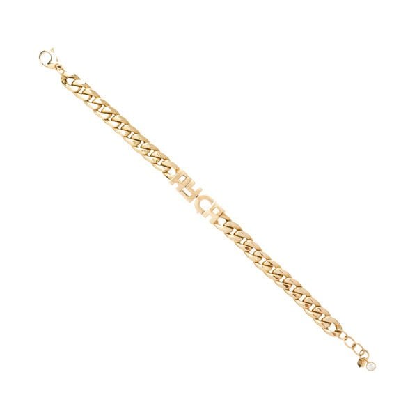 14 Ayar Altın Gurmet Zincir İsim Bileklik – Ayça