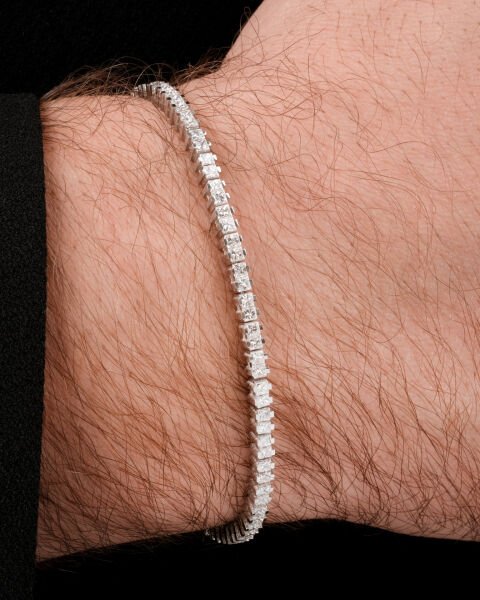 Pırlanta Su Yolu Erkek Bileklik